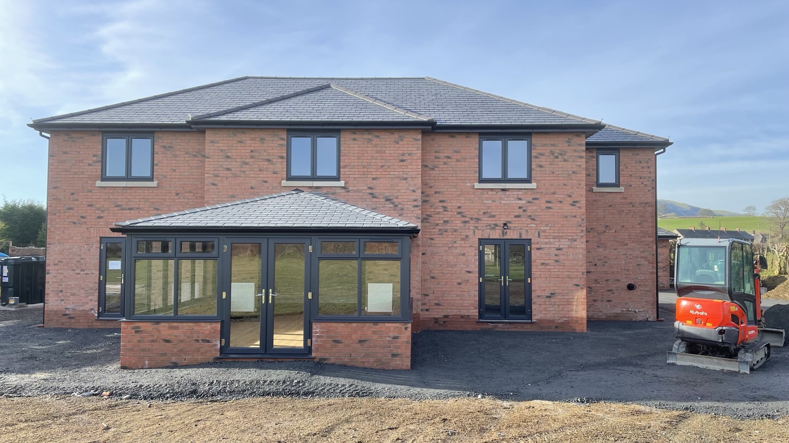 Finished rear elevation of the brickwork package